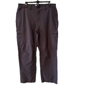 Men's LL Bean 36x29 Gray Cresta Lightweight Hiking Climbing Performance Pants